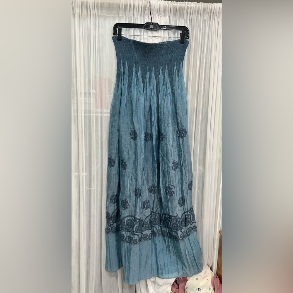 LAPIS Elegant Blue Floral Women's dress